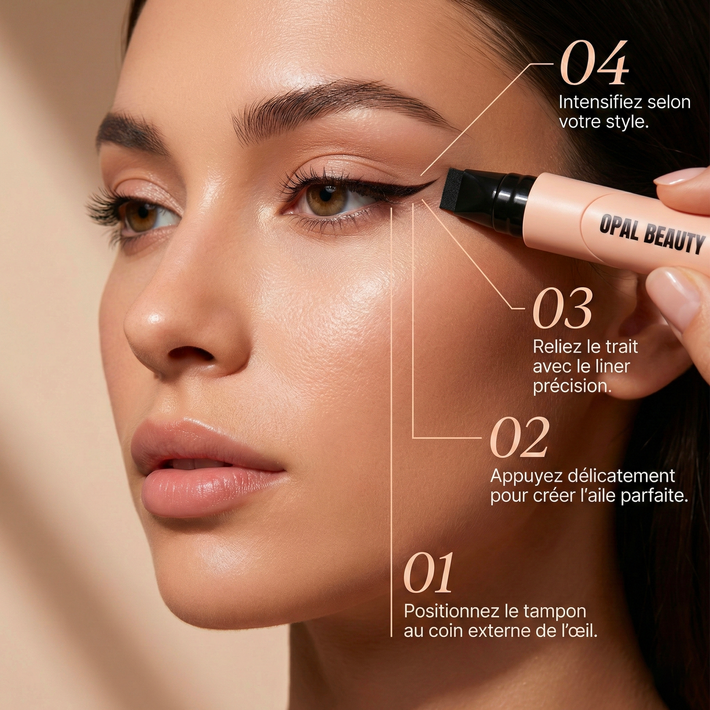 OPAL BEAUTY - Eyeliner Tampon 2-in-1