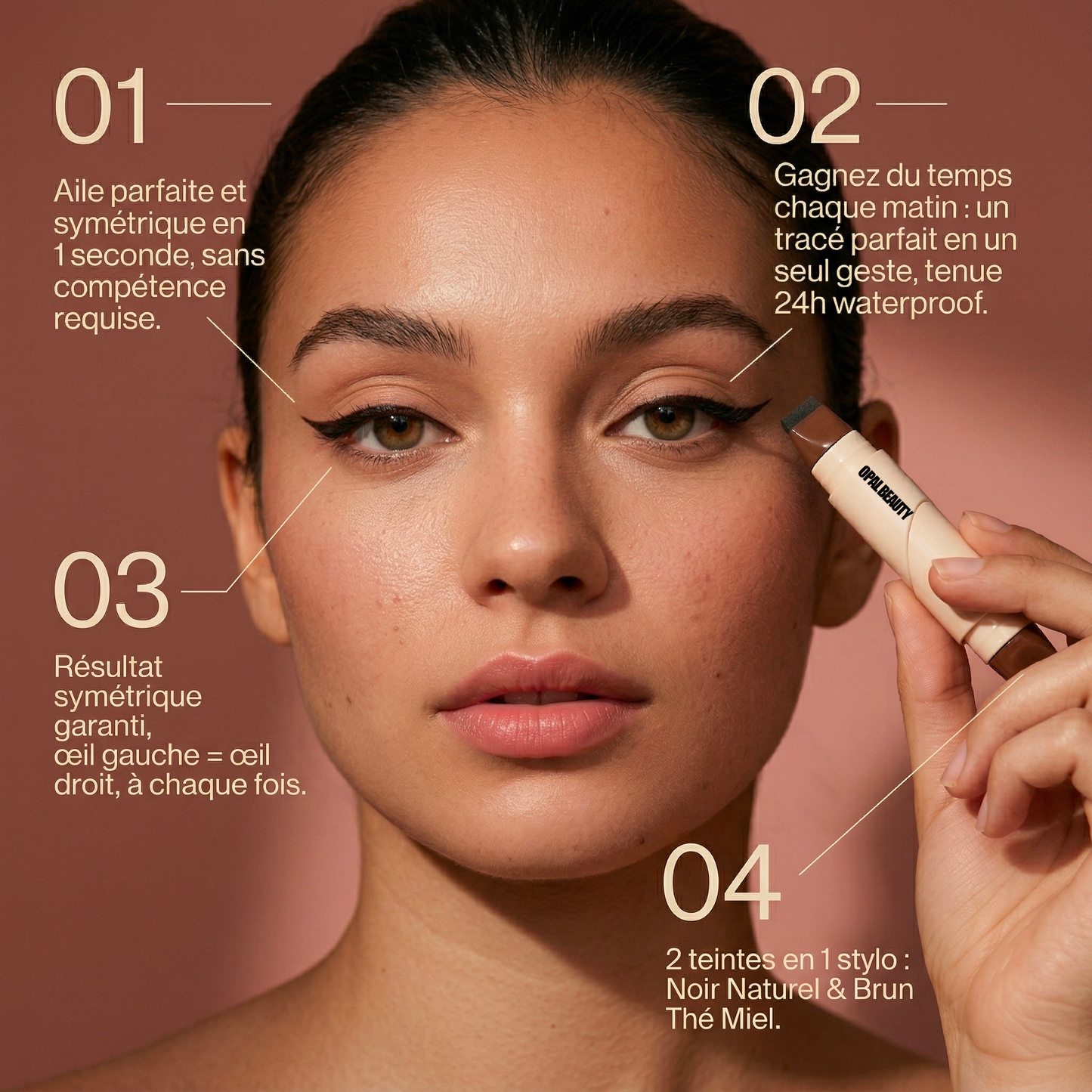 OPAL BEAUTY - Eyeliner Tampon 2-in-1